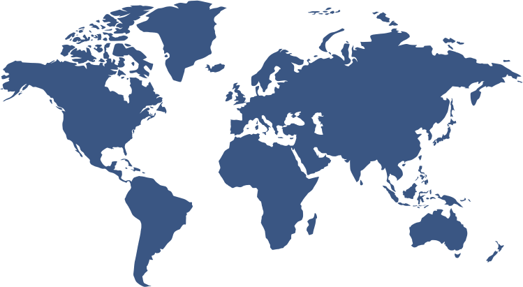 Mapa mundial con la presencia del aceite vegetal Inpasa