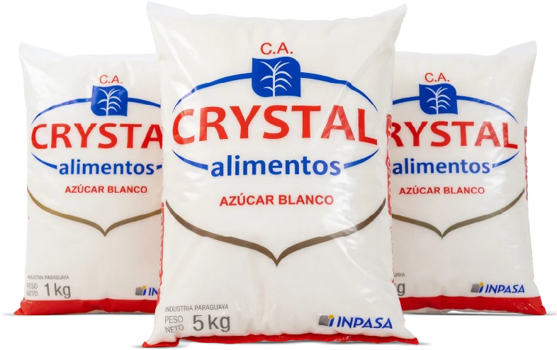 Bolsas de Azúcar Crystal Alimentos de 1 kg, 2 kg y 5 kg