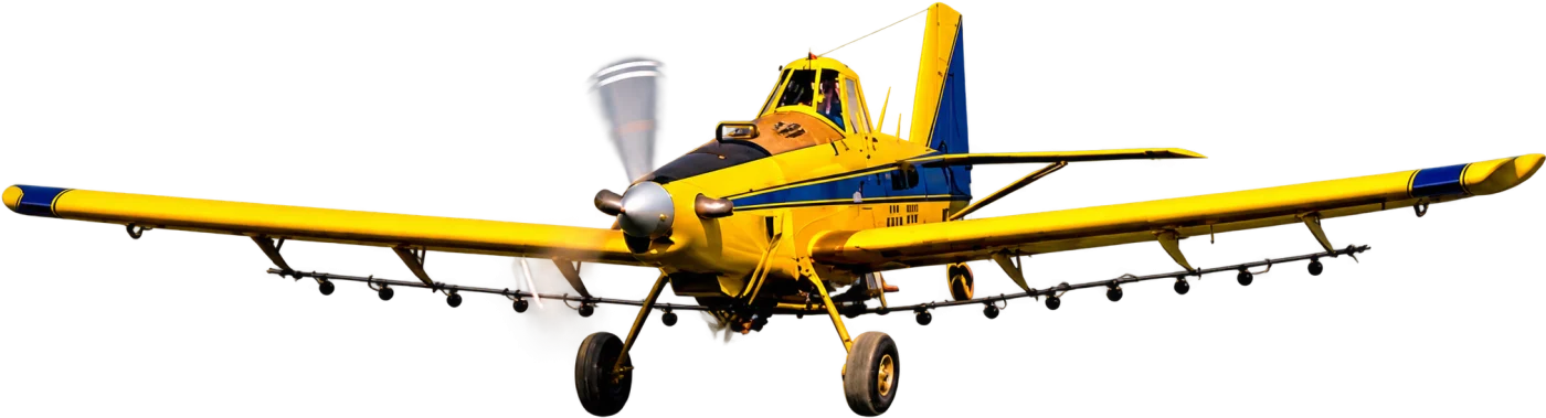 Avión de pulverización agrícola