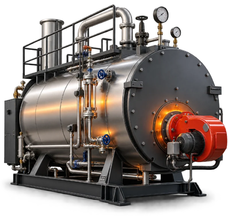Caldera industrial alimentada con pitch
